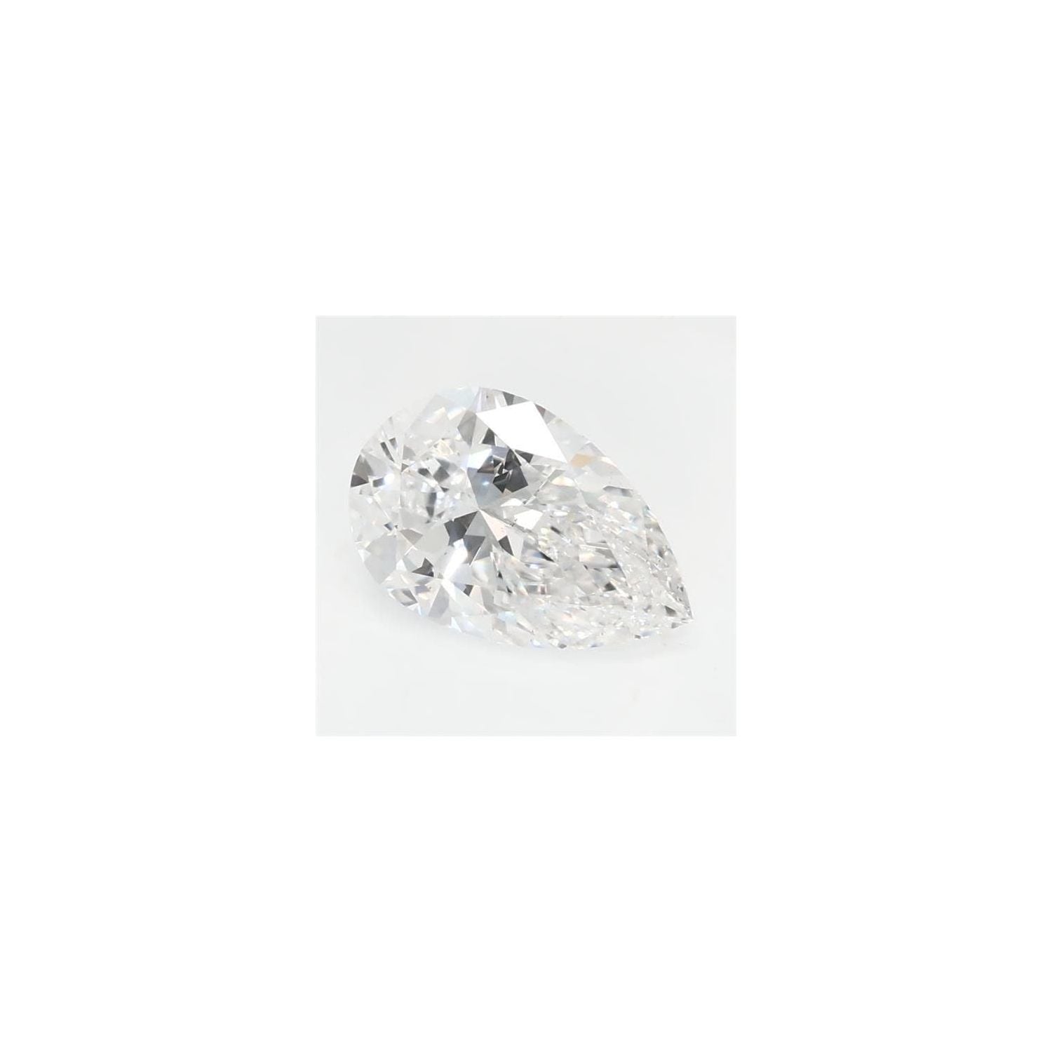 0.70 ct Pear Lab-Grown Diamond – D VS2 – Faceted Cut – GCAL Certified — Sapphire Row