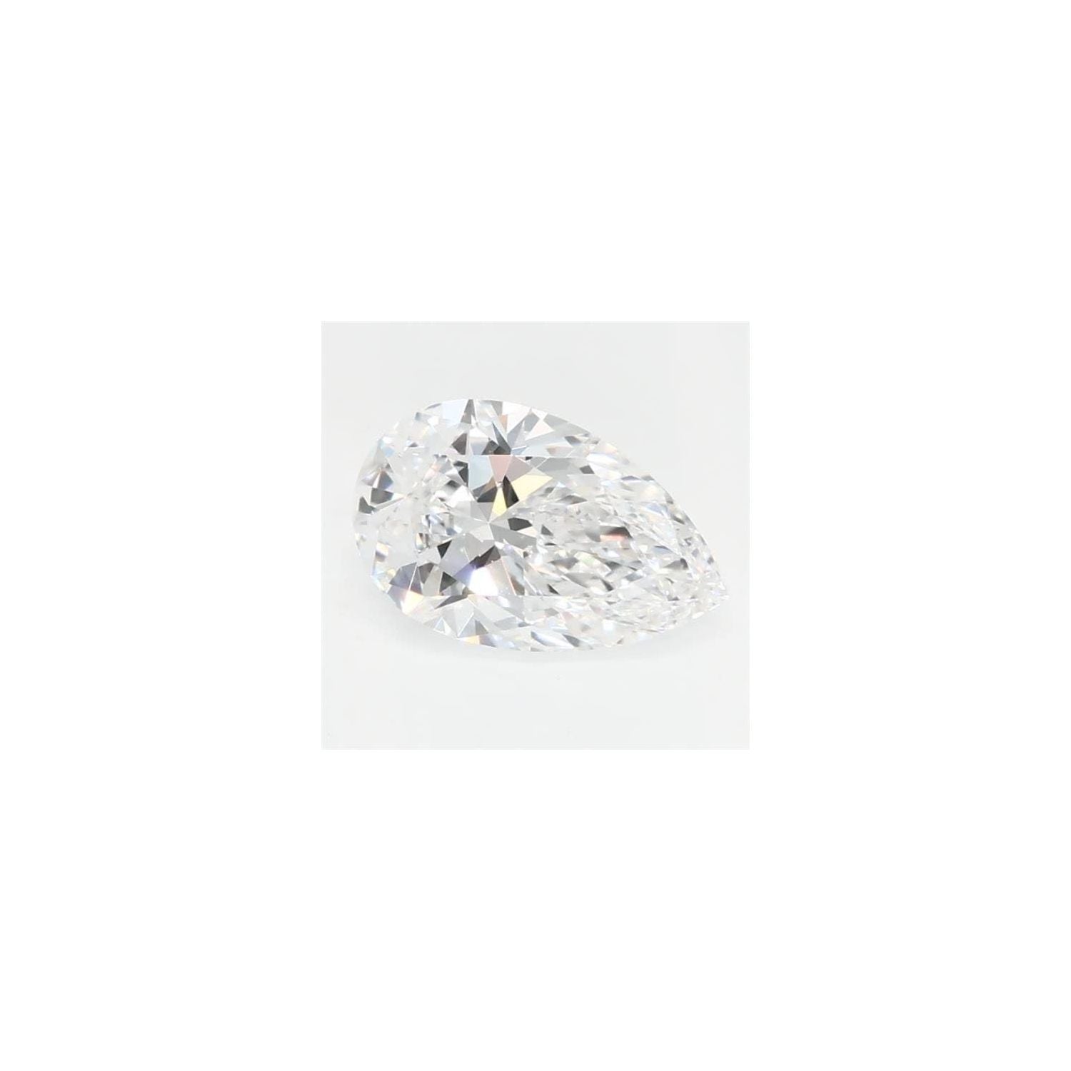 0.54 ct Pear Lab-Grown Diamond – D VVS2 – Faceted Cut – GCAL Certified — Sapphire Row