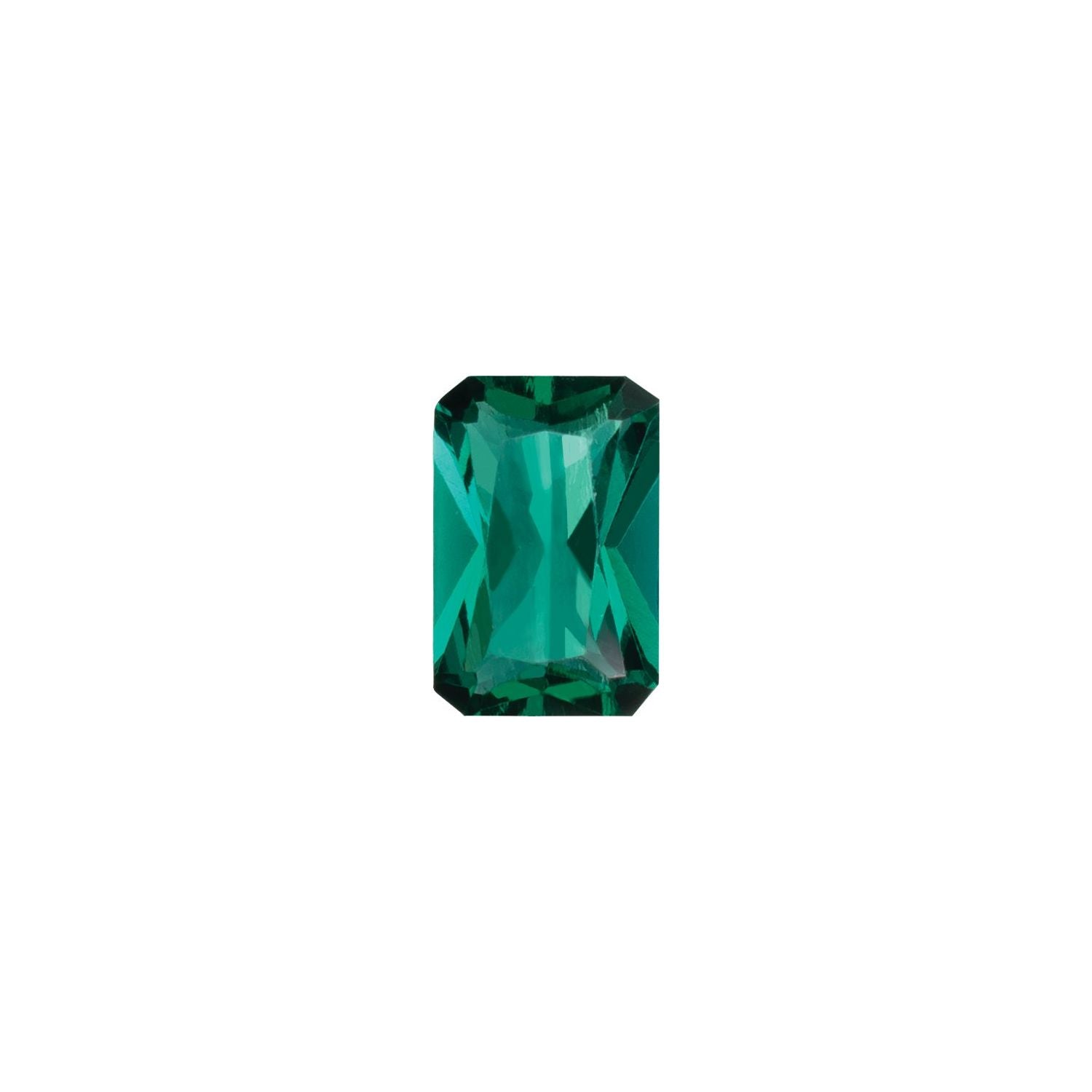 6x4 mm Radiant Lab-Grown Green Emerald – Faceted Cut – Eye-Clean Quality — Sapphire Row