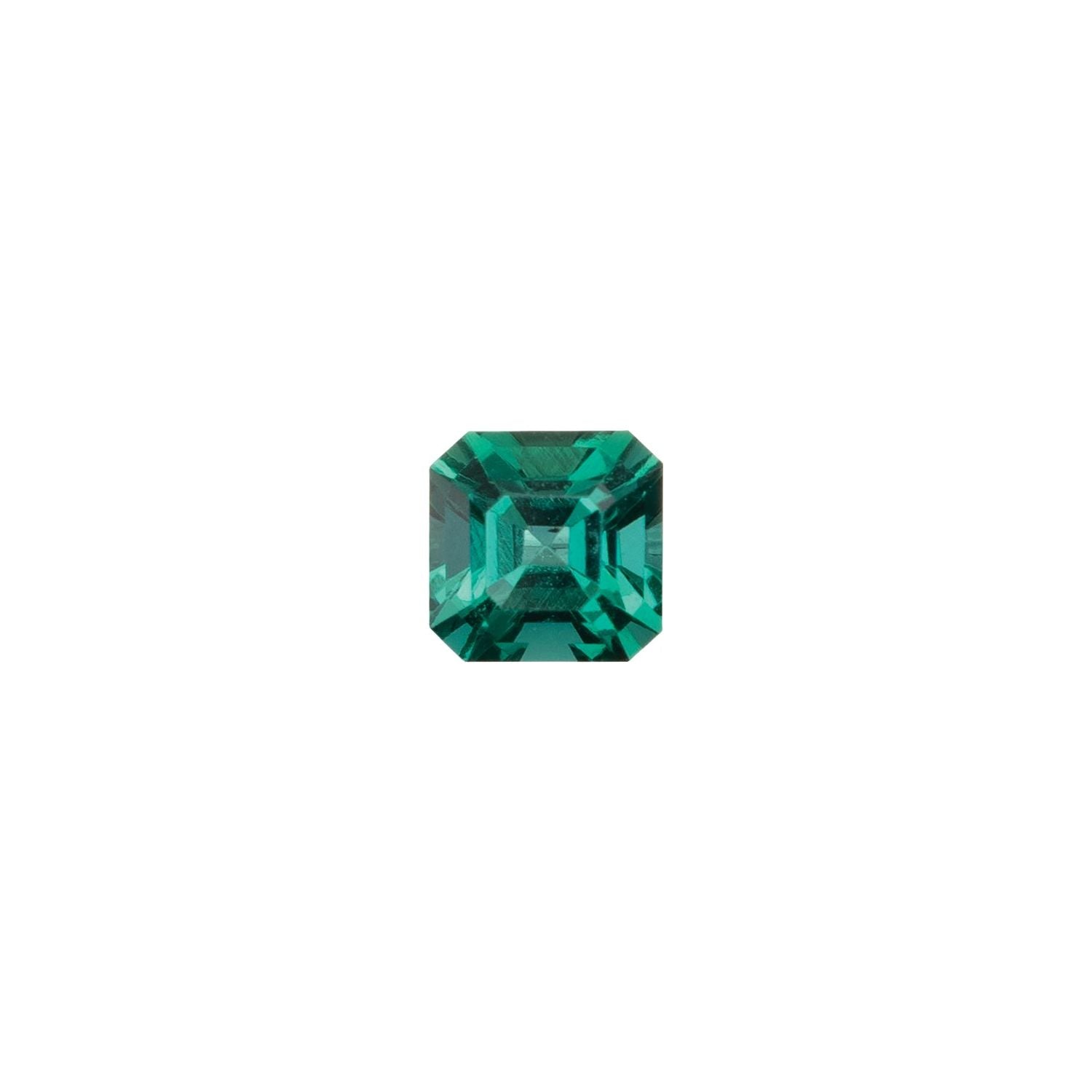 3 mm Asscher Lab-Grown Green Emerald – Step-Cut – Eye-Clean Quality — Sapphire Row
