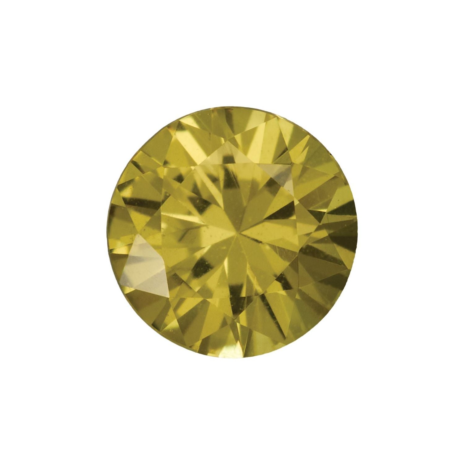 4.5 mm Round Natural Yellow Sapphire – Faceted Diamond-Cut – A Quality — Sapphire Row