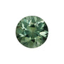 4.25 mm Round Natural Green Sapphire – Faceted Diamond-Cut – AA Quality — Sapphire Row