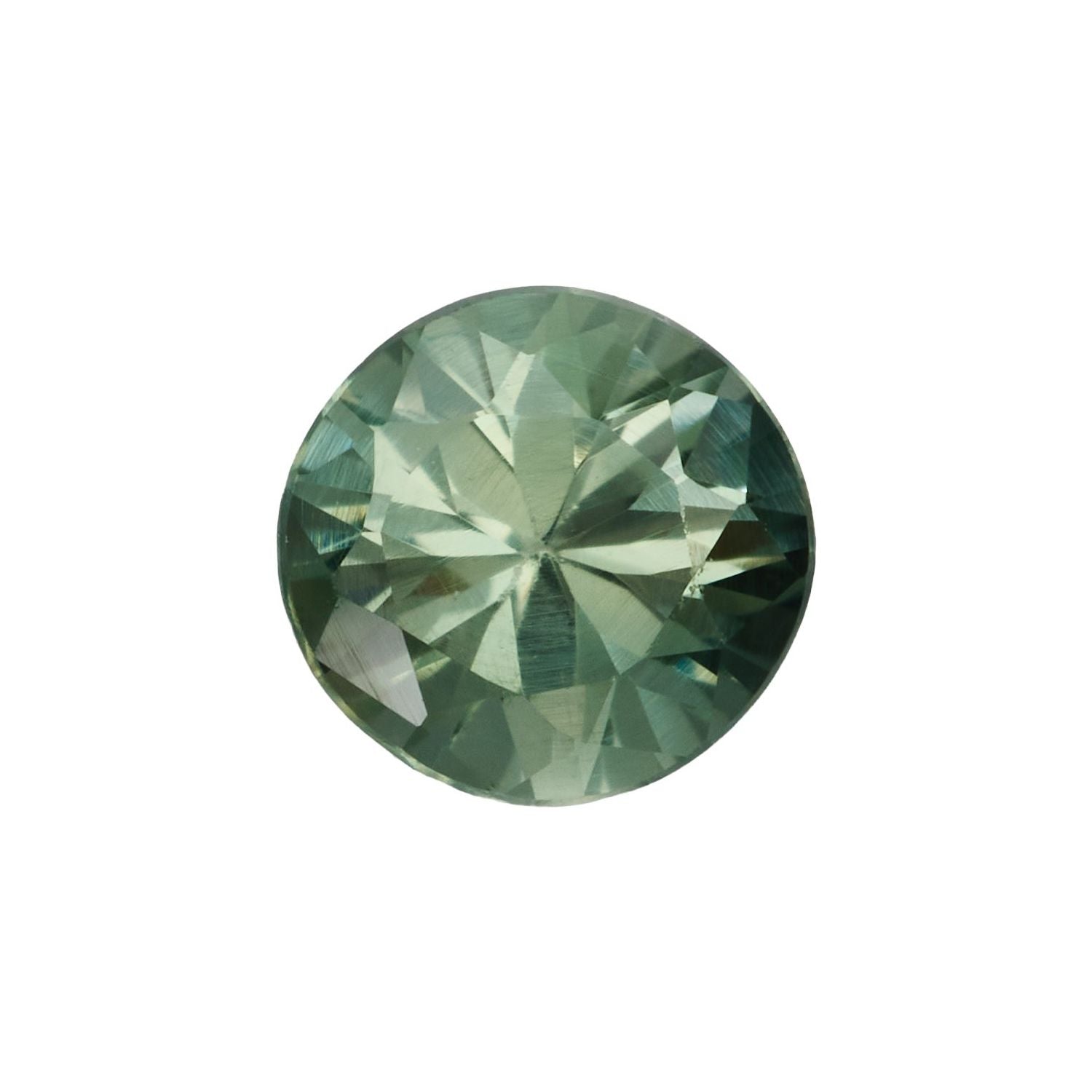 4 mm Round Natural Green Sapphire – Faceted Diamond-Cut – AA Quality — Sapphire Row