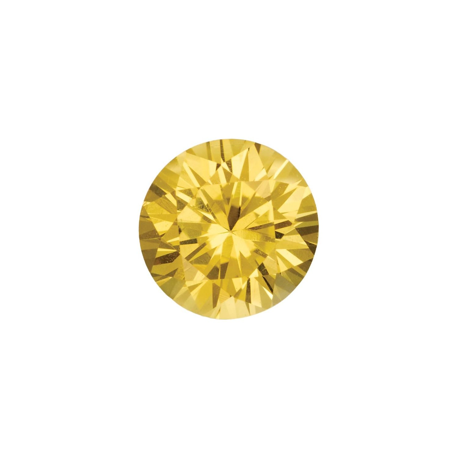 4.5 mm Round Natural Yellow Sapphire – Faceted Diamond-Cut – AA Quality — Sapphire Row