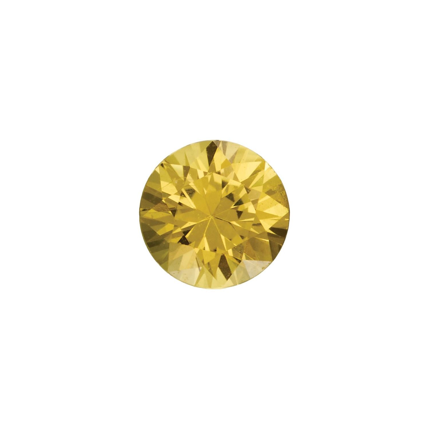 4 mm Round Natural Yellow Sapphire – Faceted Diamond-Cut – AA Quality — Sapphire Row