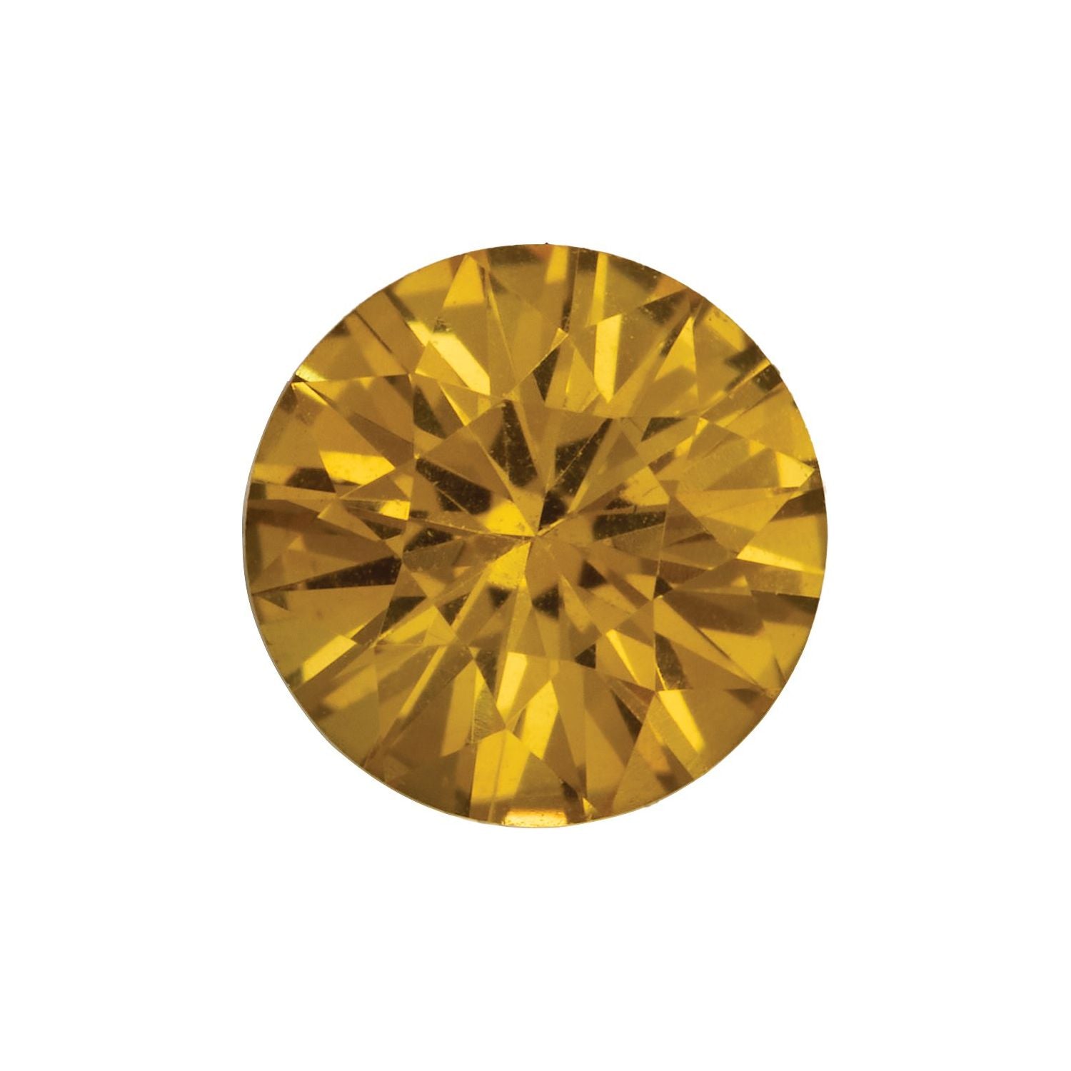 4.5 mm Round Natural Yellow Sapphire – Faceted Diamond-Cut – AAA Quality — Sapphire Row