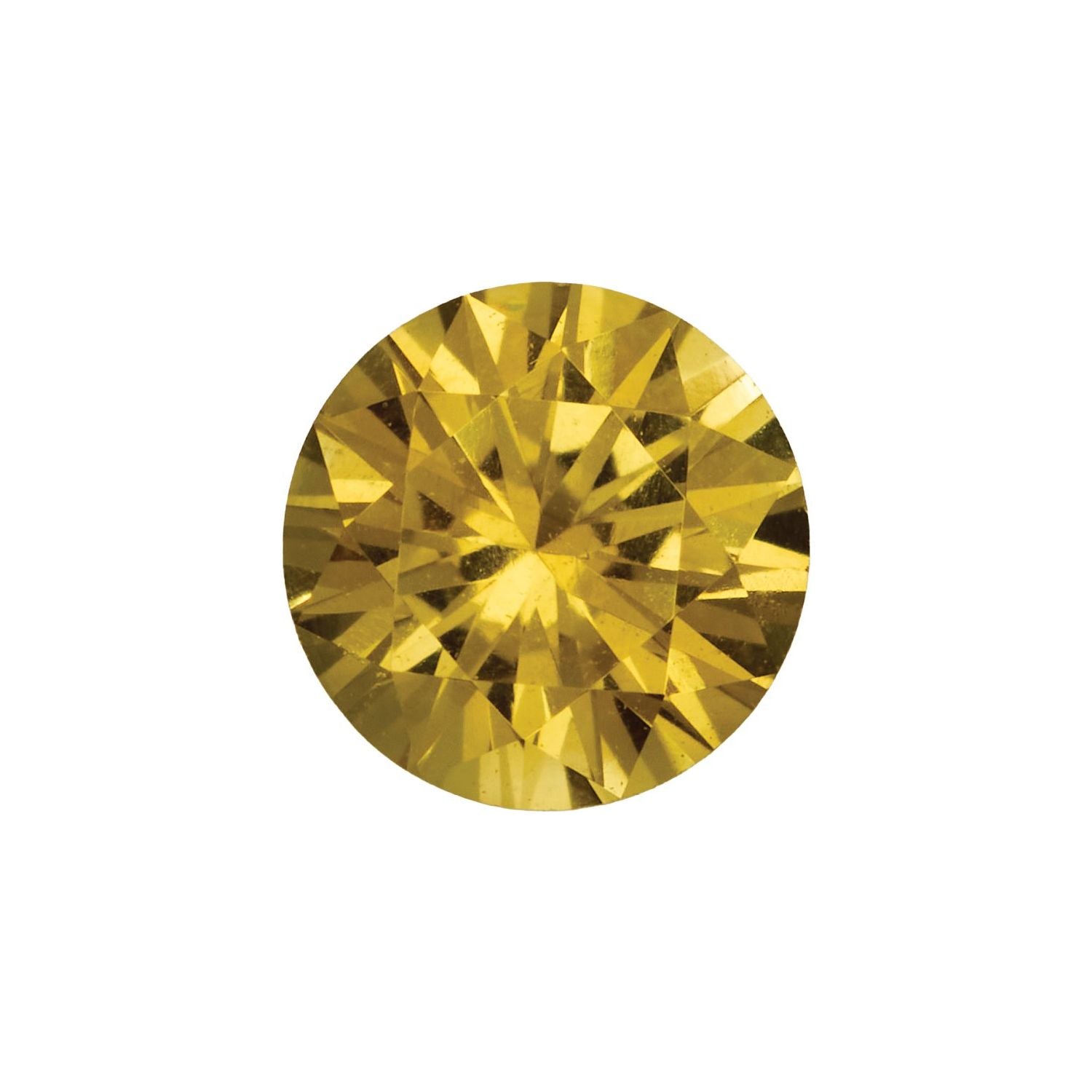 4 mm Round Natural Yellow Sapphire – Faceted Diamond-Cut – AAA Quality — Sapphire Row
