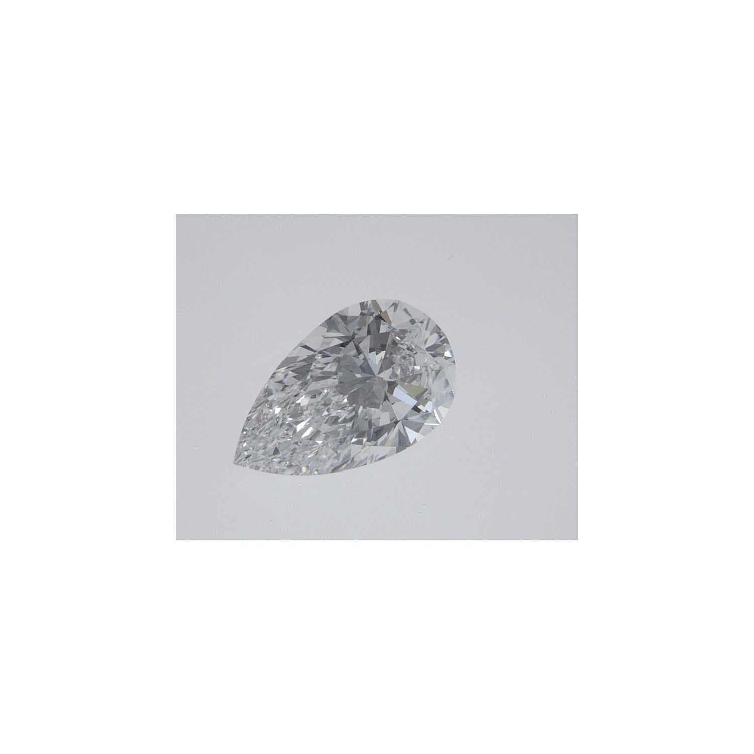 0.56 ct Pear Lab-Grown Diamond – D VVS2 – Faceted Cut – IGI Certified — Sapphire Row