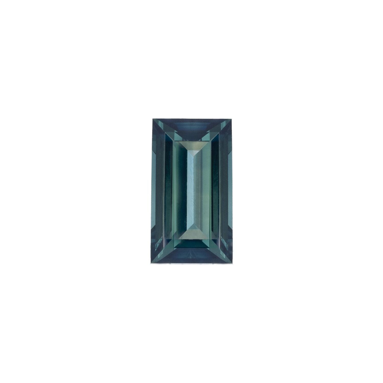 8x4 mm Straight Baguette Natural Teal Blue Tourmaline – Step-Cut – AA Quality — Sapphire Row