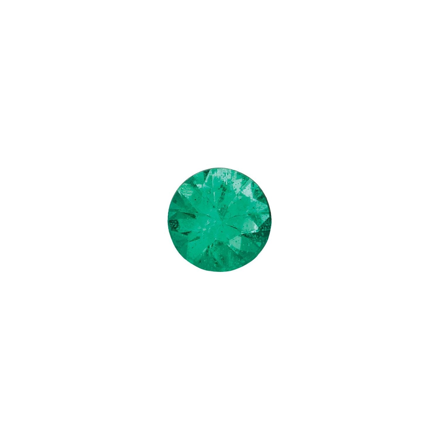 9 mm Round Natural Green Emerald – Faceted Diamond-Cut – AA Quality — Sapphire Row