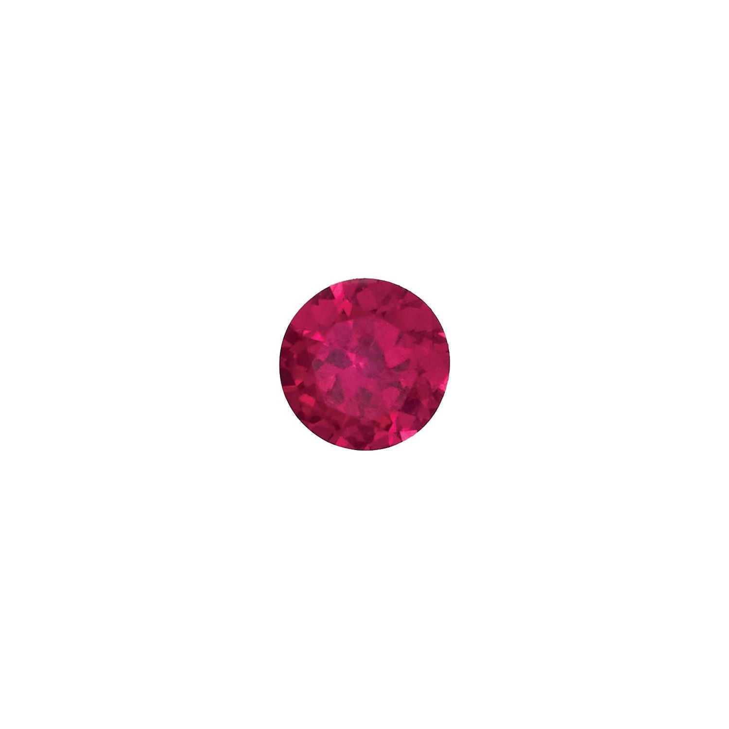 8 mm Round Natural Red Ruby – Faceted Diamond-Cut – AA Quality — Sapphire Row