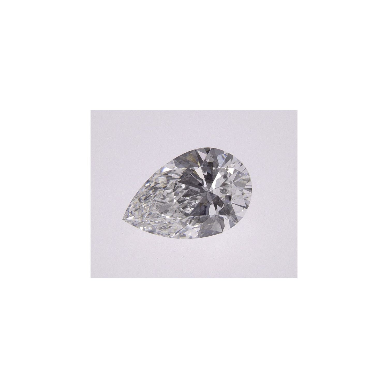 1.00 ct Pear Natural Diamond – F VVS2 – Faceted Cut – GIA Certified — Sapphire Row