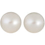 6.5 mm Near Round White Cultured Freshwater Pearl – Half-Drilled – A Quality — Sapphire Row