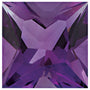 6 mm Square Natural Purple Amethyst – Princess-Cut – AA Quality — Sapphire Row