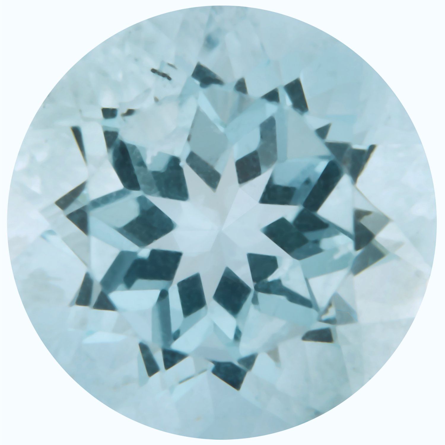 5.5 mm Round Natural Aqua Aquamarine – Faceted Cut – A Quality — Sapphire Row