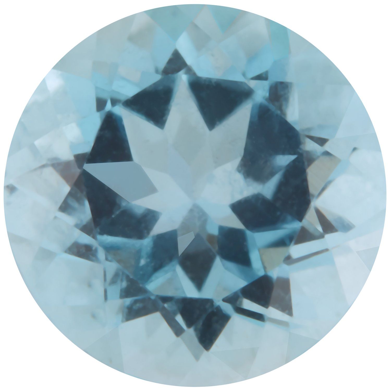 4 mm Round Natural Aqua Aquamarine – Faceted Cut – AA Quality — Sapphire Row