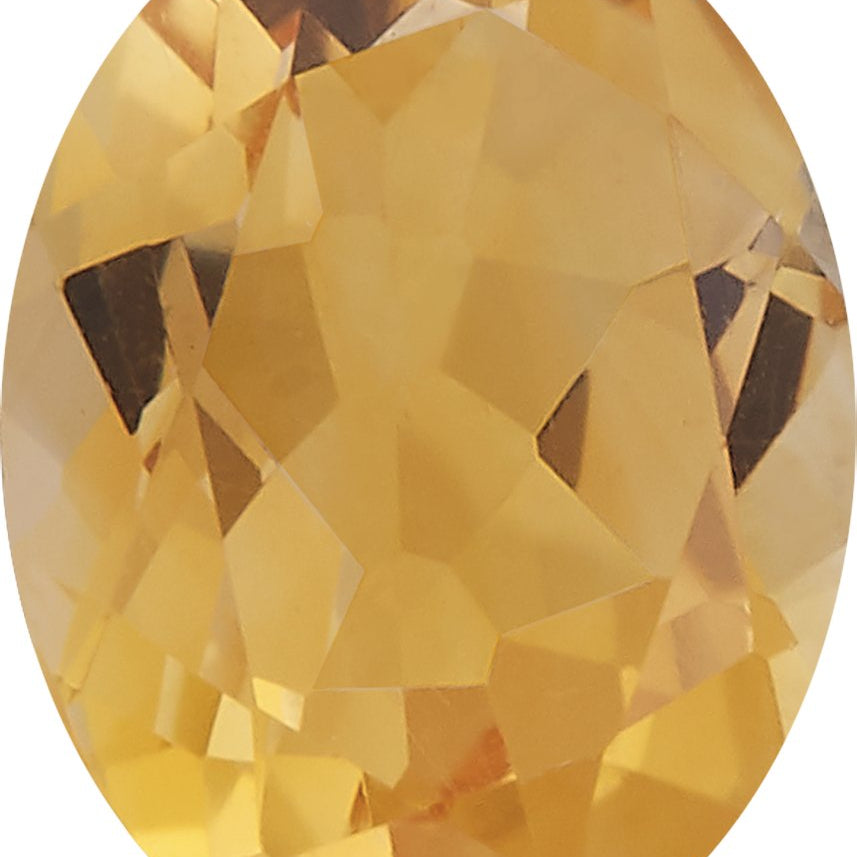 16x12 mm Oval Natural Citrine — Sapphire Row