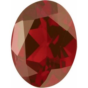 Lot of 10 – 6x4 mm Oval Natural Dark Orange Red Mozambique Garnet – Faceted Cut – AA Quality — Sapphire Row