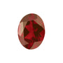 8x6 mm Oval Natural Dark Orange Red Mozambique Garnet – Faceted Cut – AA Quality — Sapphire Row