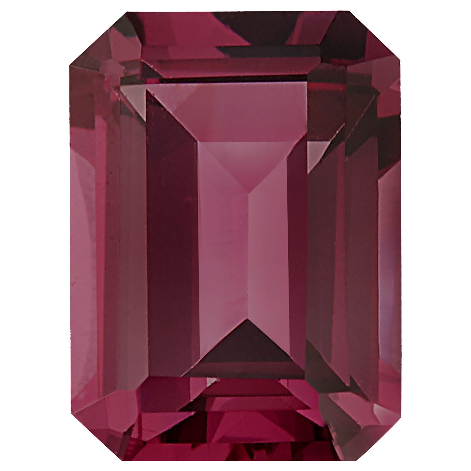 7x5 mm Emerald Natural Purplish Red Rhodolite Garnet – Step-Cut – AA Quality — Sapphire Row