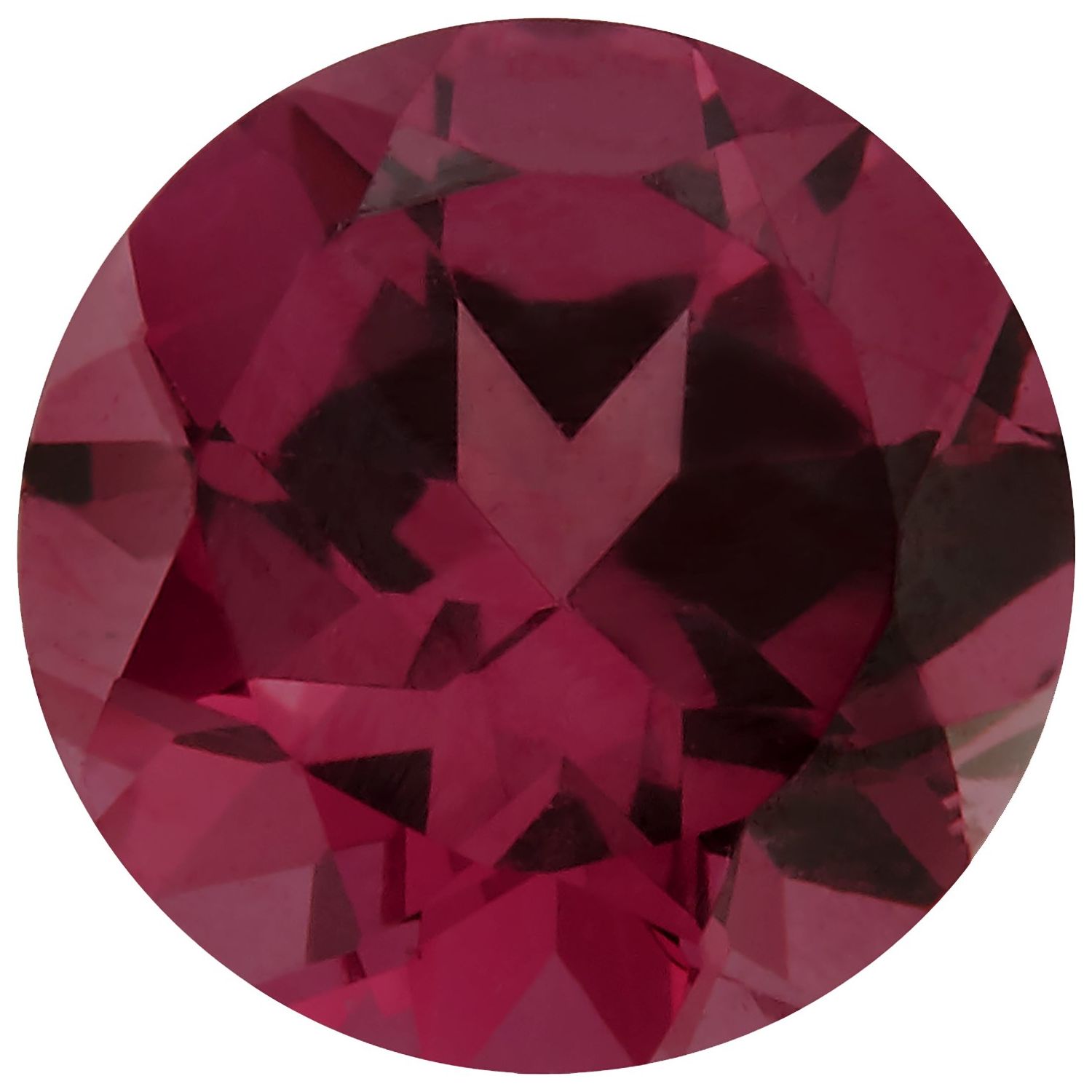 7 mm Round Natural Purplish Red Rhodolite Garnet – Faceted Cut – AA Quality — Sapphire Row