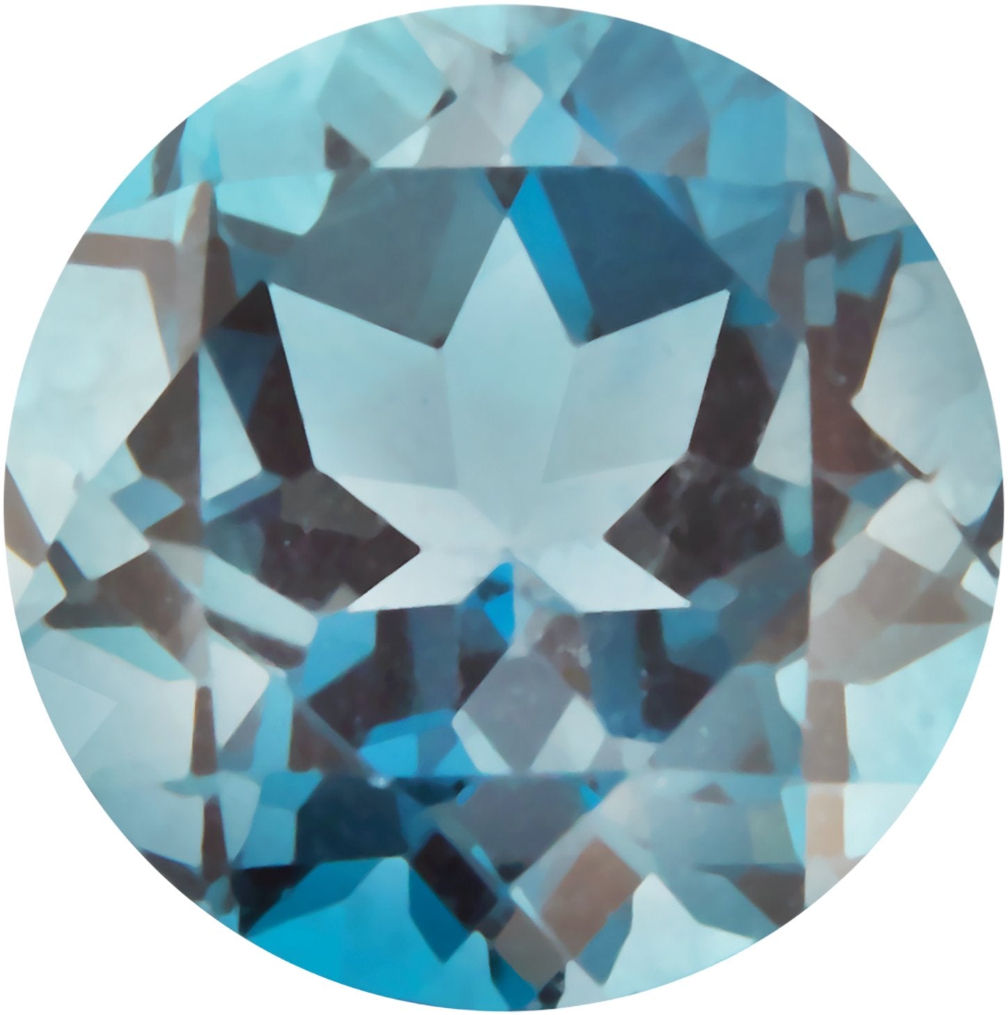 9 mm Round Natural Topaz — Sapphire Row