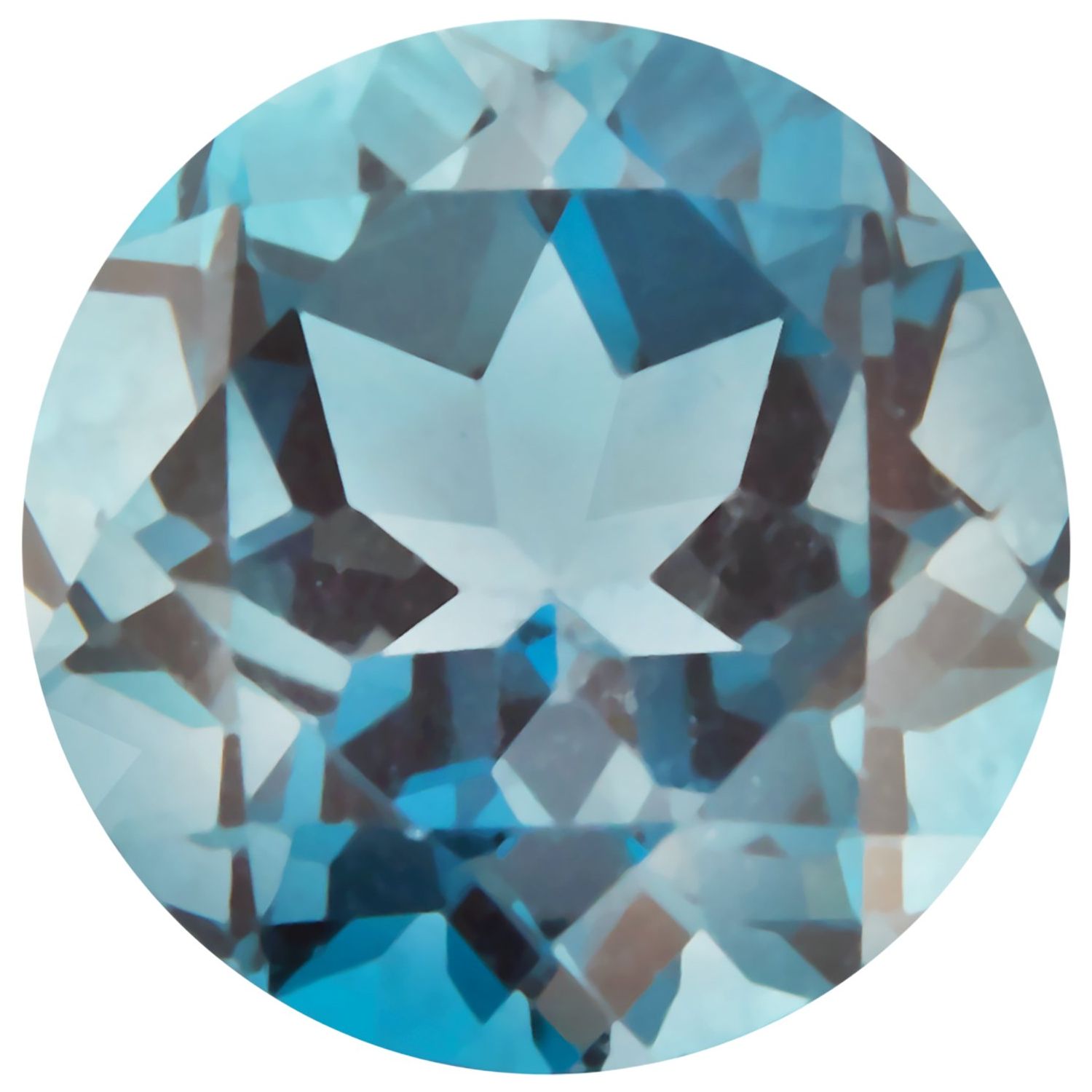5.5 mm Round Natural London Blue Topaz – Faceted Cut – AA Quality — Sapphire Row
