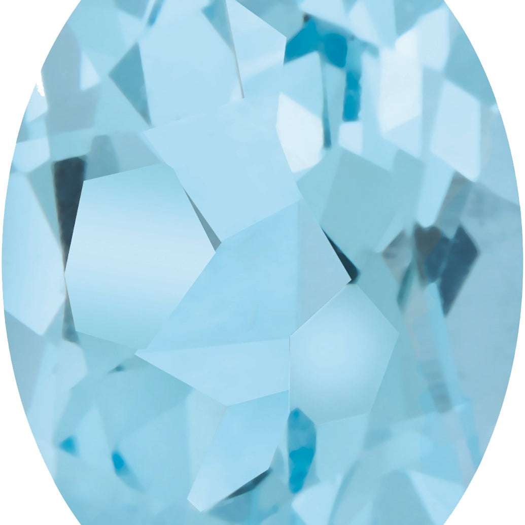 14x12 mm Oval Natural Topaz — Sapphire Row