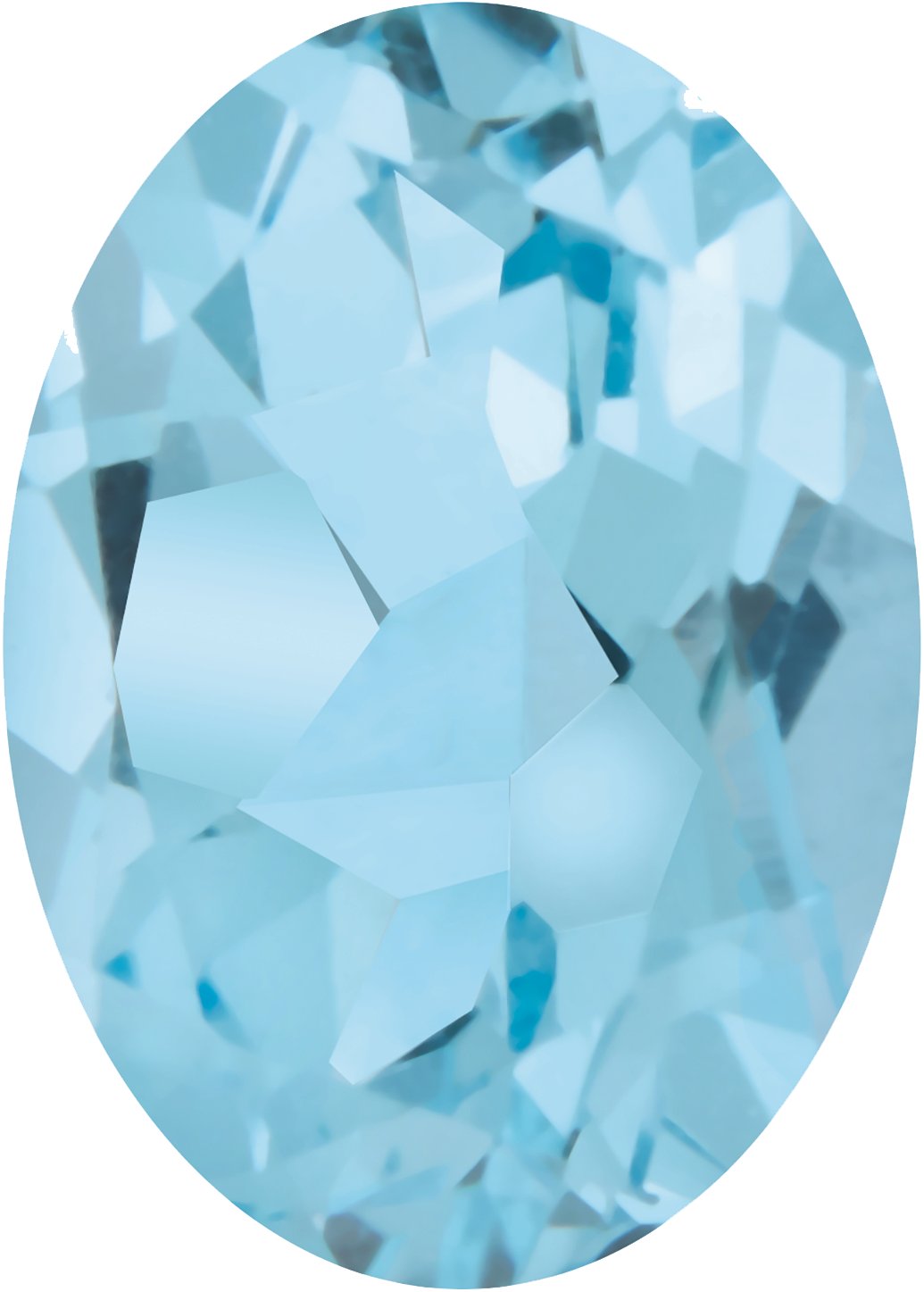 14x12 mm Oval Natural Topaz — Sapphire Row