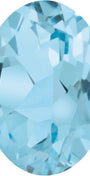 14x12 mm Oval Natural Topaz — Sapphire Row