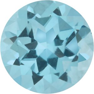 Lot of 10 – 4 mm Round Natural Sky Blue Topaz – Faceted Cut – AA Quality — Sapphire Row