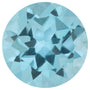 6.5 mm natural sky blue topaz, round cut | Sapphire Row