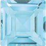Lot of 10 – 4 mm Square Natural Sky Blue Topaz – Step-Cut – AA Quality — Sapphire Row