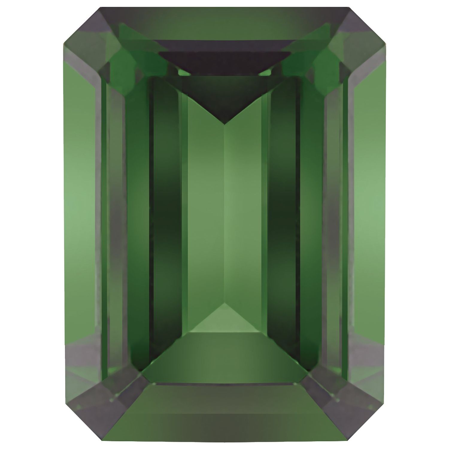 6x4 mm natural green tourmaline, emerald cut | Sapphire Row