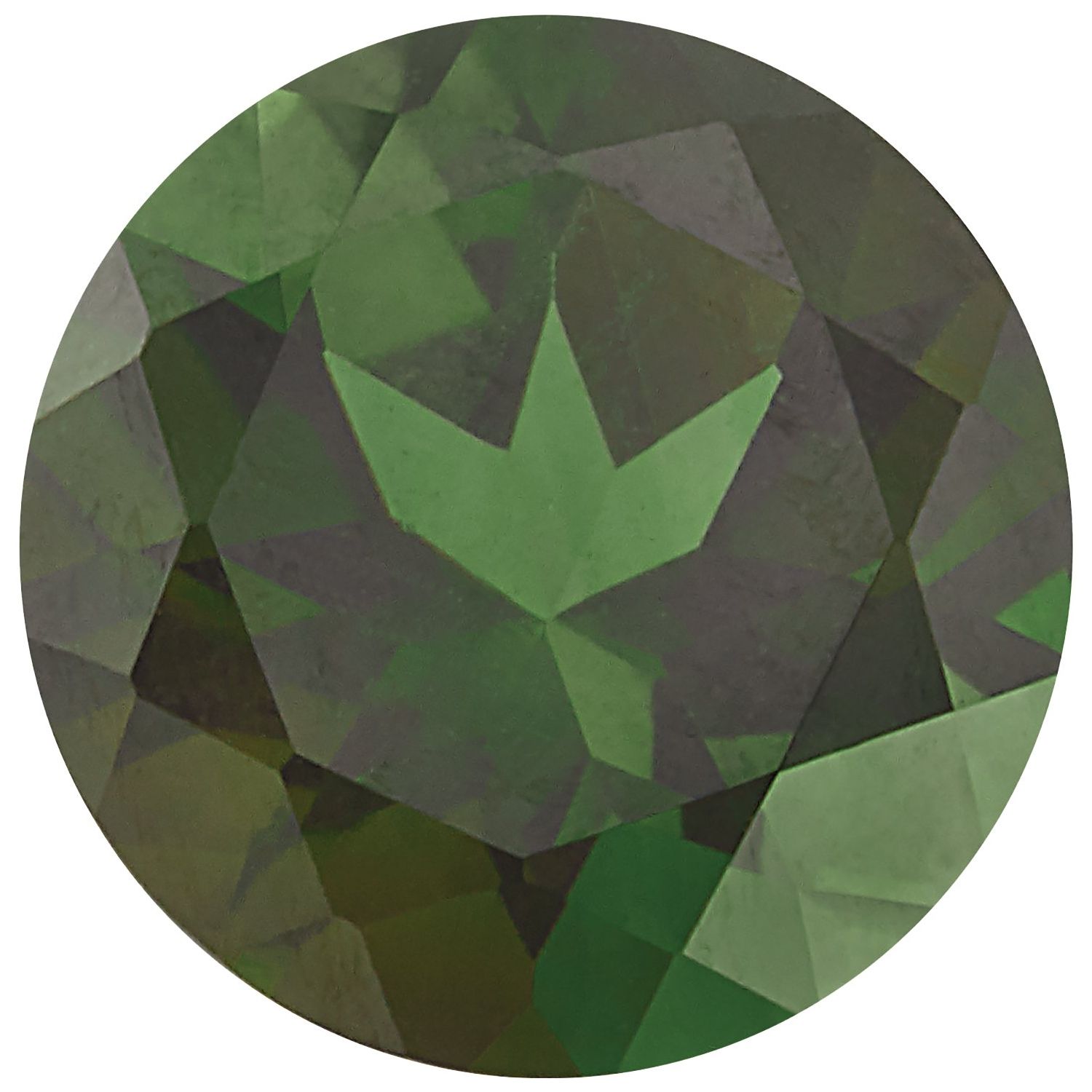 5 mm Round Natural Green Tourmaline – Faceted Cut – AA Quality — Sapphire Row