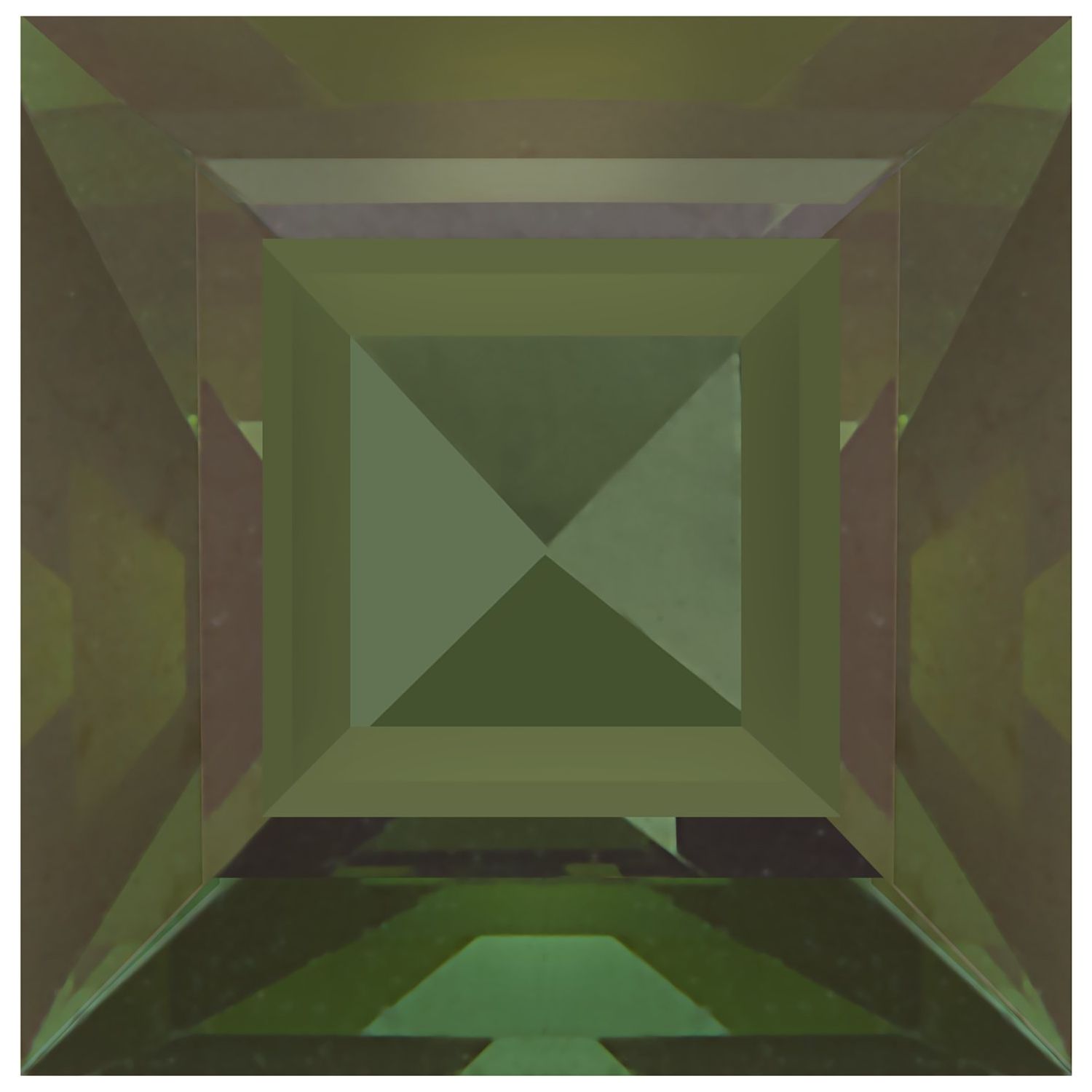 5 mm Square Natural Green Tourmaline – Step-Cut – AA Quality — Sapphire Row