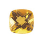 10 mm Cushion Natural Orange Citrine – Double-Sided Checkerboard-Cut – A Quality — Sapphire Row