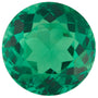 12 mm Round Lab-Grown Green Emerald – Faceted Cut – Eye-Clean Quality — Sapphire Row