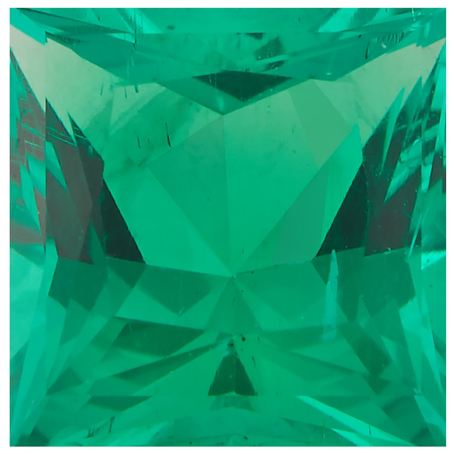 1.5 mm Square Lab-Grown Green Emerald – Princess-Cut – Eye-Clean Quality — Sapphire Row