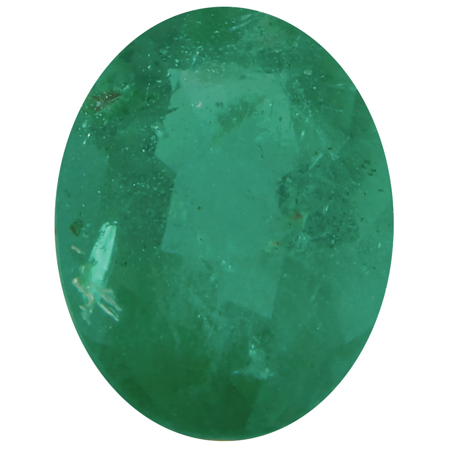 5x3 mm Oval Natural Green Emerald – Faceted Cut – B Quality — Sapphire Row