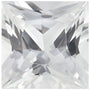 4 mm Square Natural White Sapphire – Princess-Cut – AA Quality — Sapphire Row