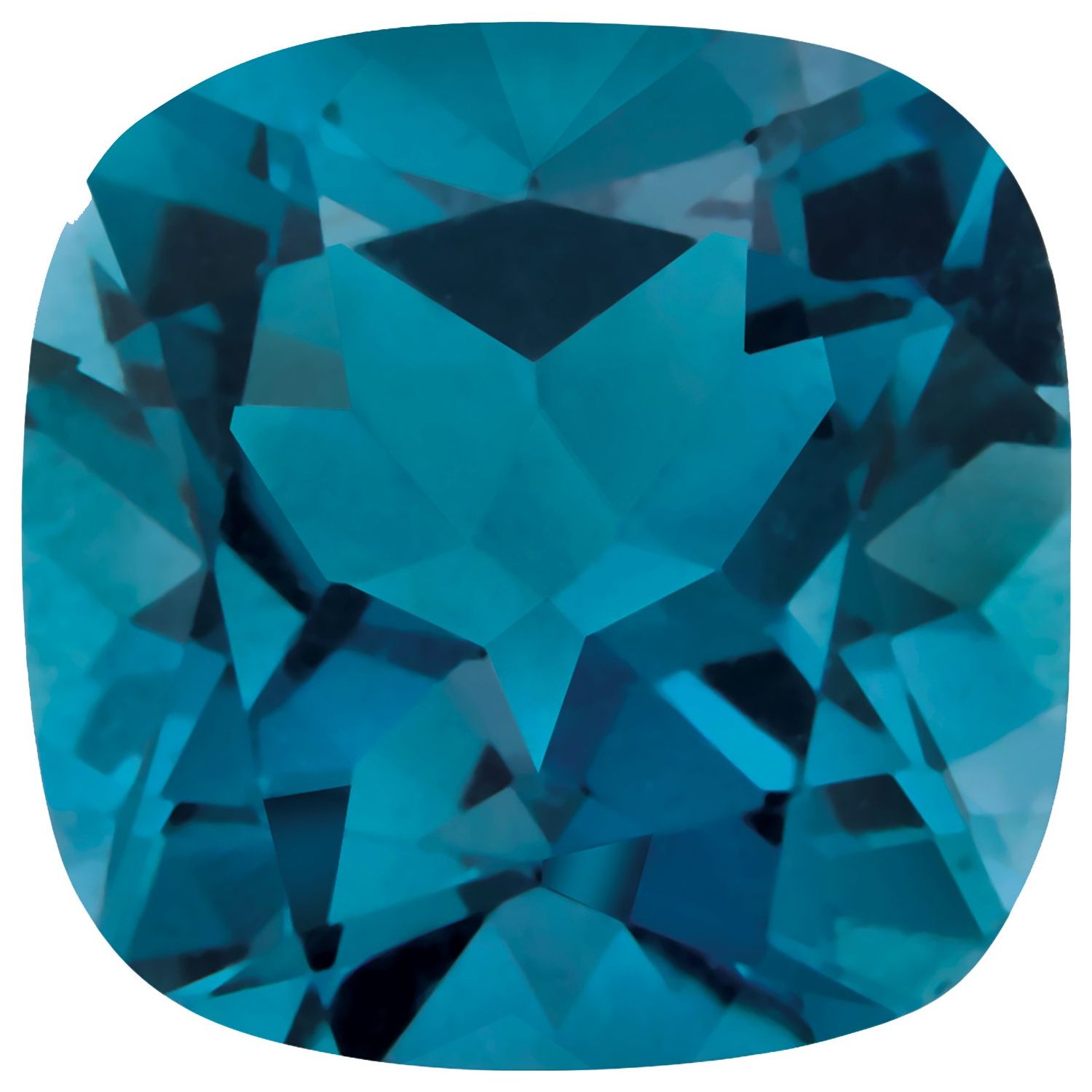 5 mm Cushion Natural London Blue Topaz – Faceted Cut – AA Quality — Sapphire Row