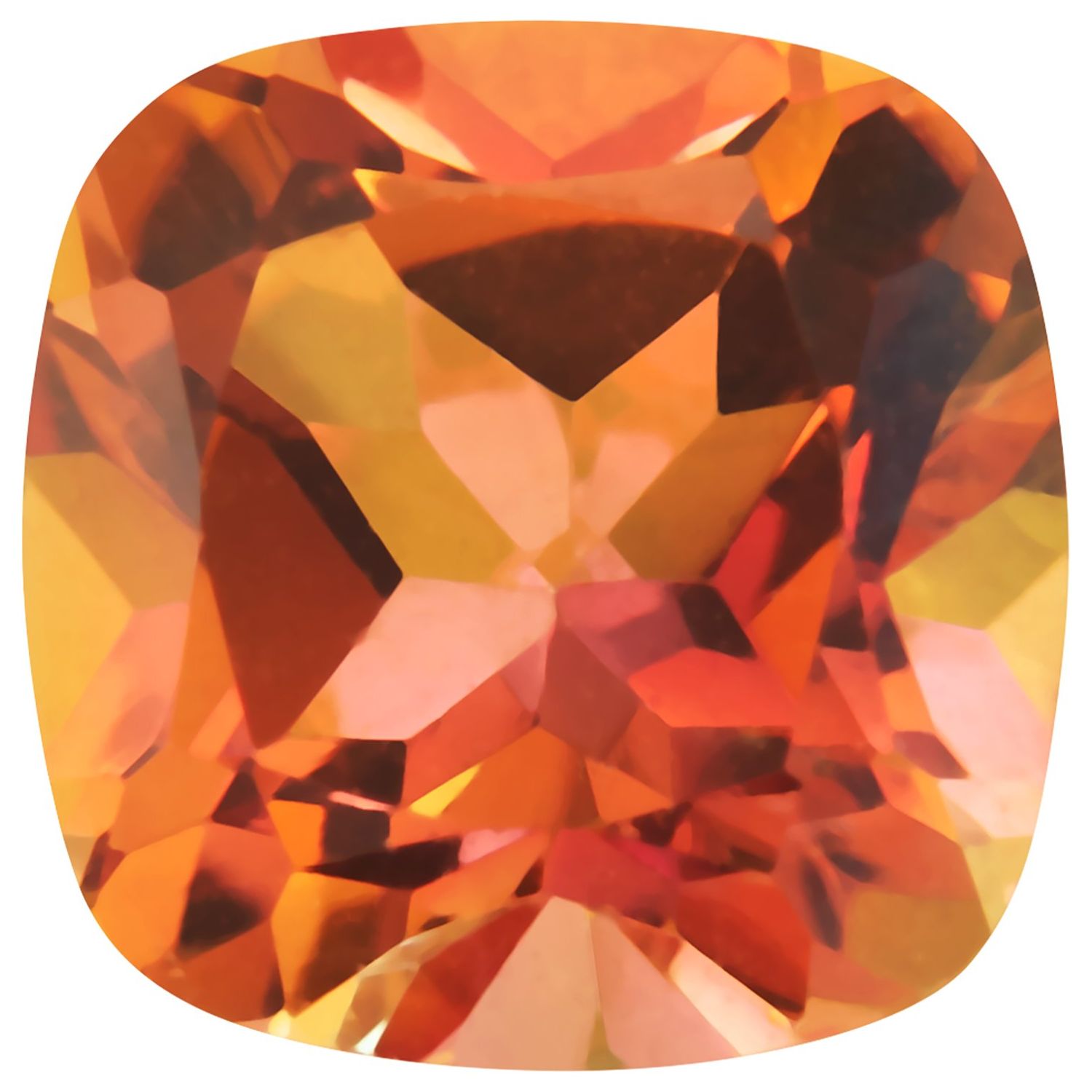 8 mm Cushion Natural Sunrise Mystic Topaz – Faceted Cut – AA Quality — Sapphire Row