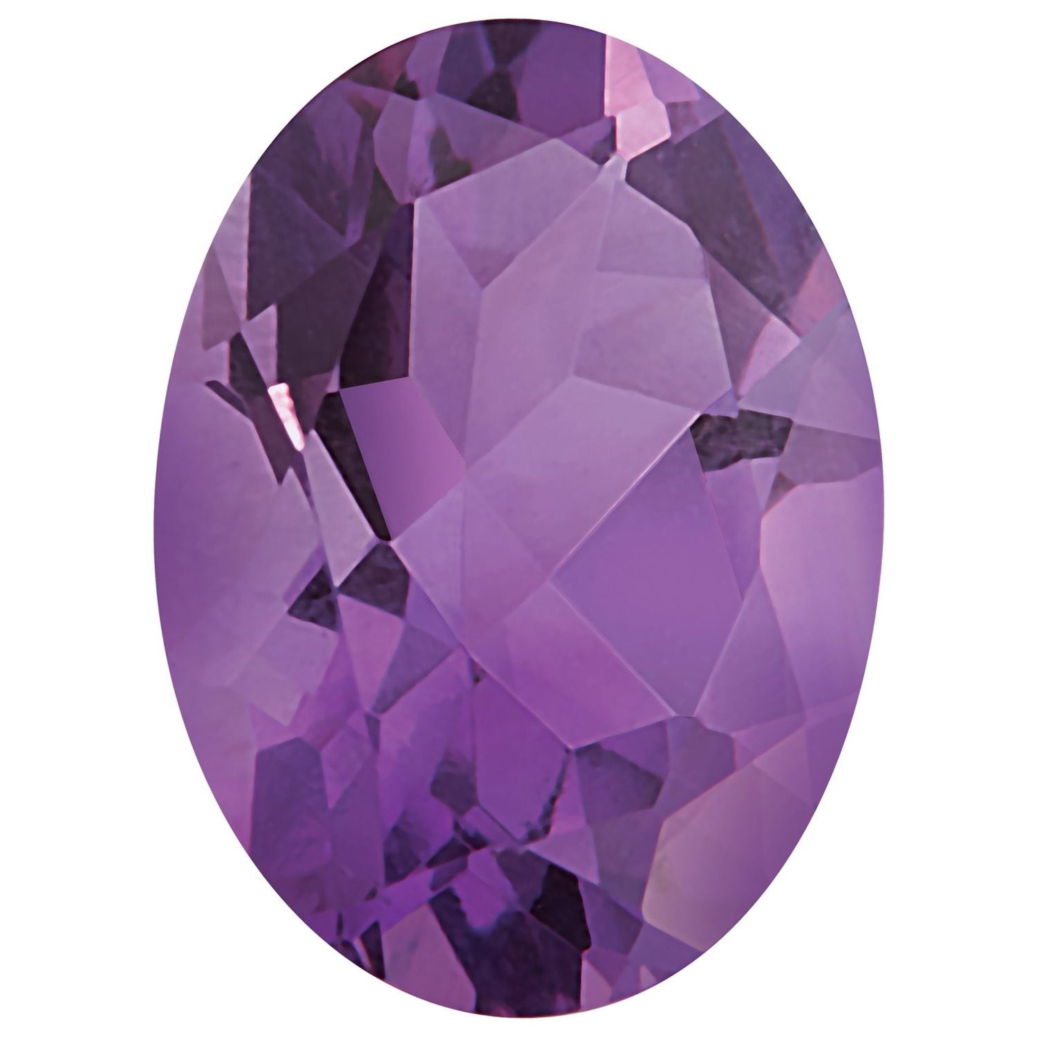 14x12 mm Oval Natural Purple Amethyst – Faceted Cut – A Quality — Sapphire Row