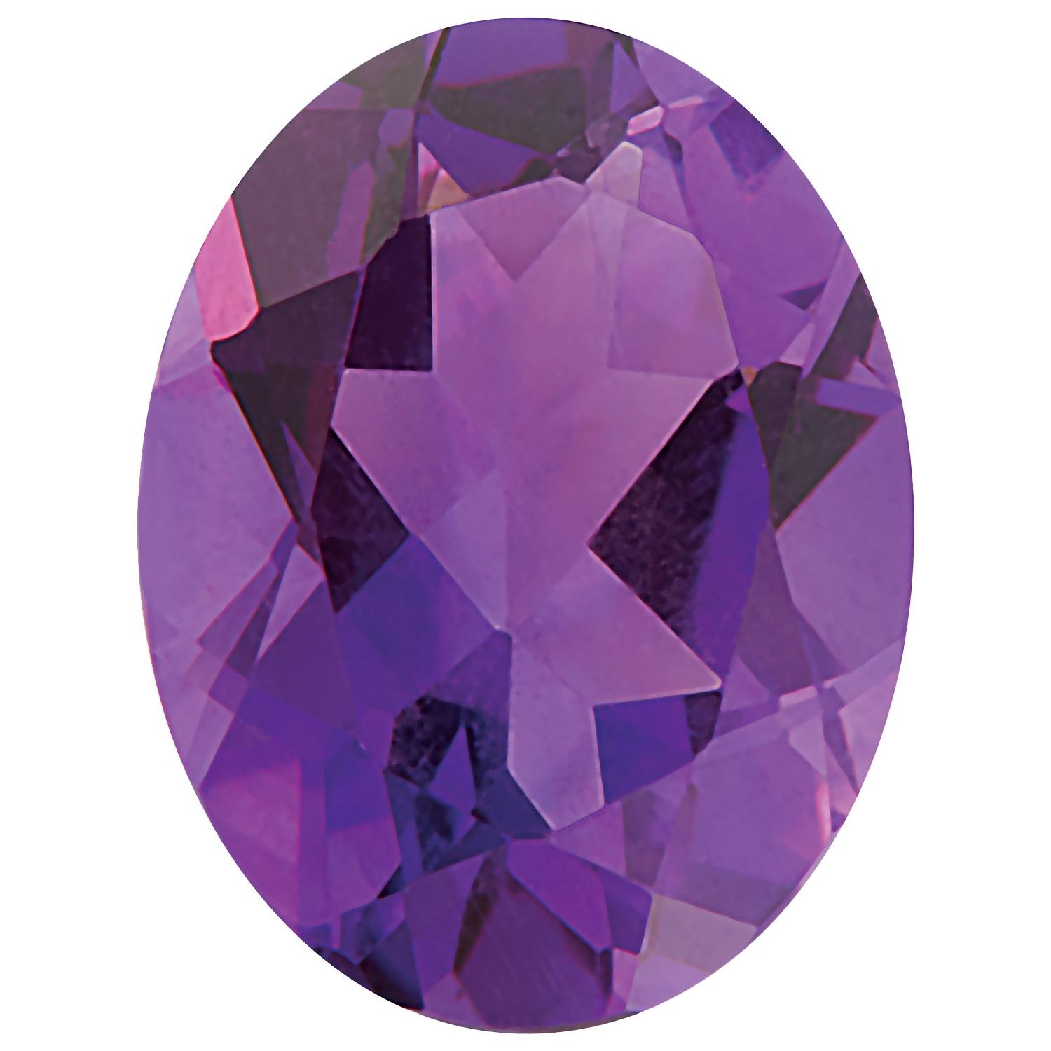 9x7 mm Oval Natural Purple Amethyst – Faceted Cut – AA Quality — Sapphire Row
