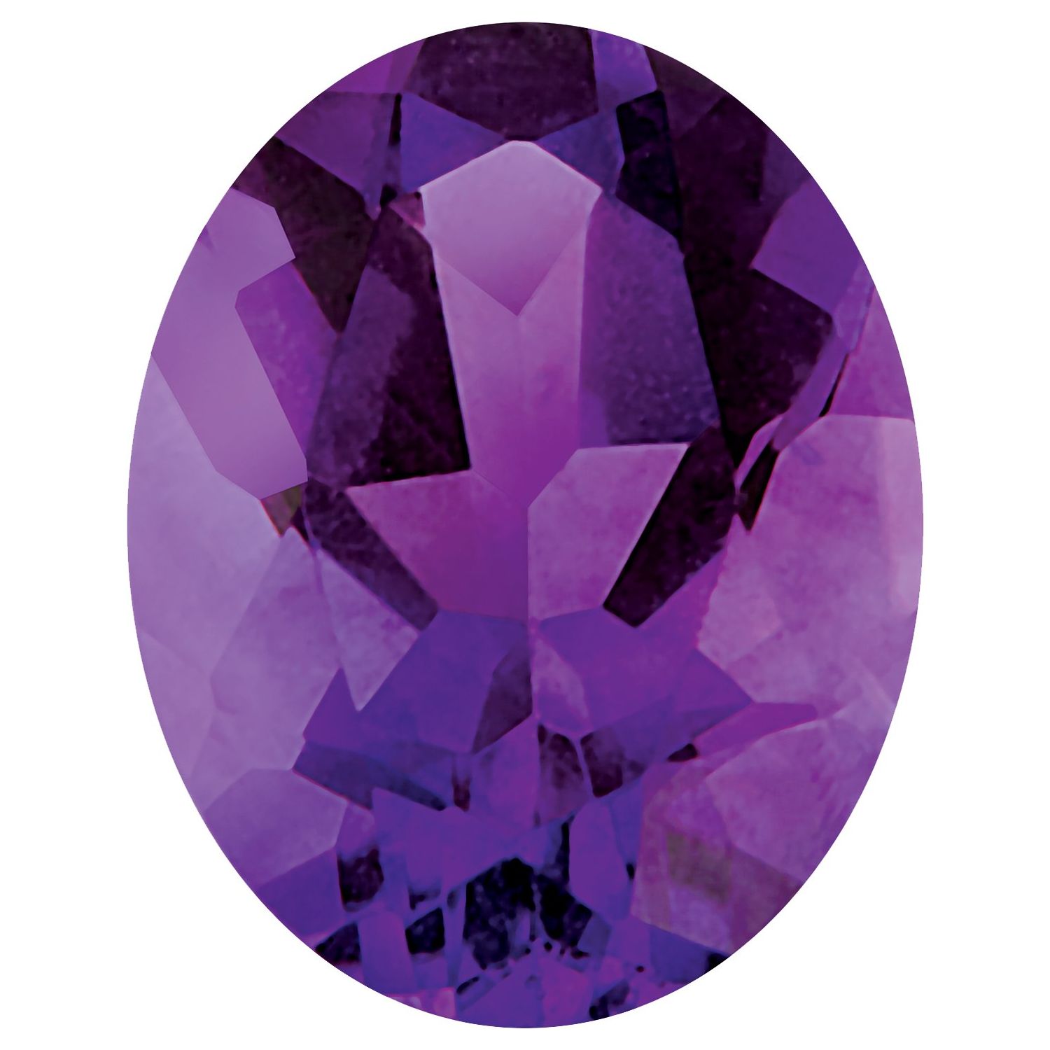 11x9 mm natural purple amethyst, oval cut | Sapphire Row