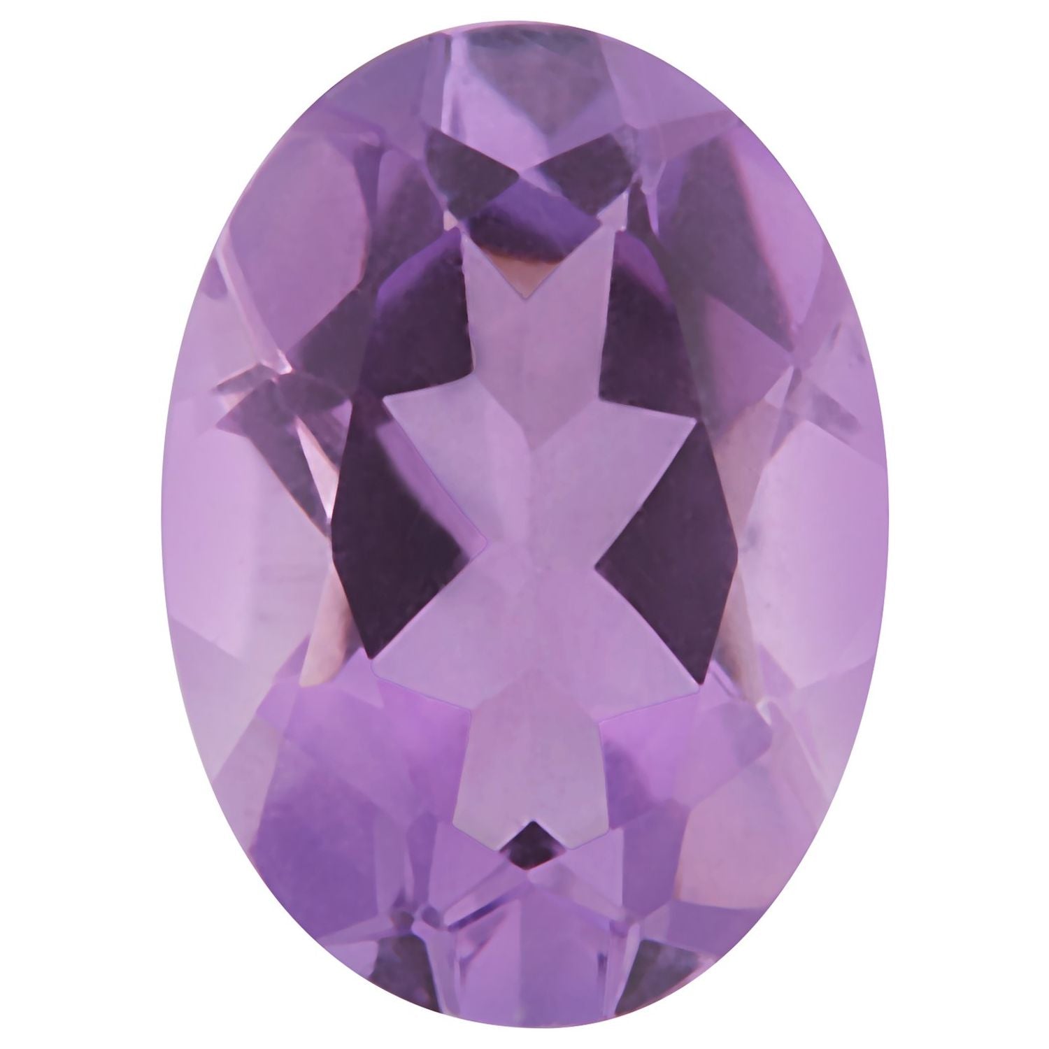 10x8 mm Oval Natural Purple Amethyst – Faceted Cut – B Quality — Sapphire Row
