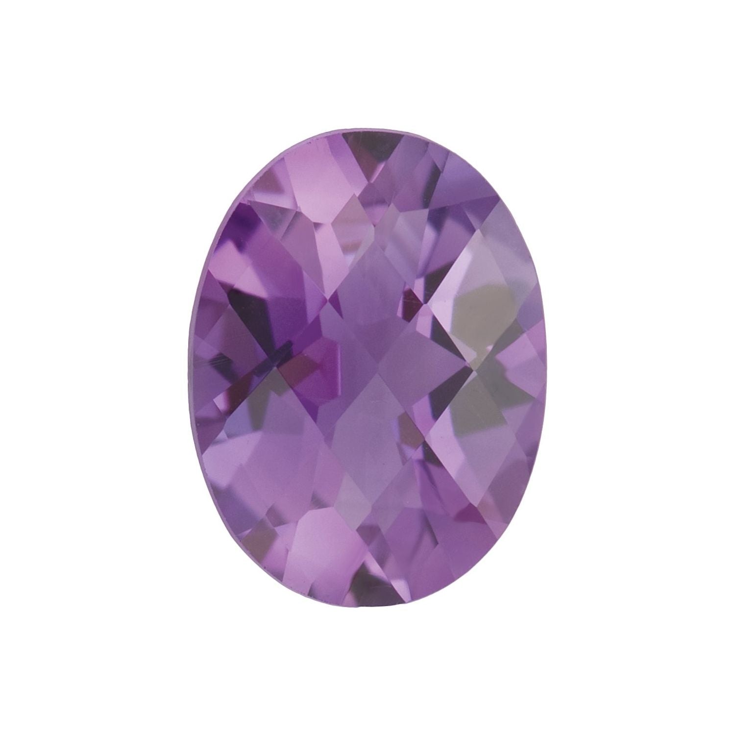 8x6 mm natural purple amethyst, oval cut | Sapphire Row