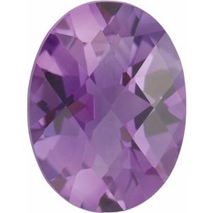 Lot of 10 – 5.5x4 mm Oval Natural Purple Amethyst – Checkerboard-Cut – A Quality — Sapphire Row