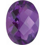 Lot of 10 – 6x4 mm Oval Natural Purple Amethyst – Checkerboard-Cut – AA Quality — Sapphire Row
